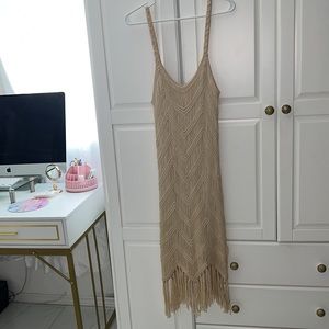 Zara Crochet Dress with Fringe